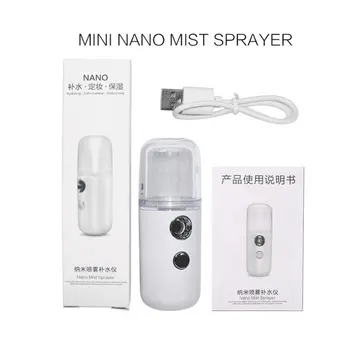 

30ML Mini Nano Facial Sprayer Portable USB Nebulizer Face Steamer Humidifier Prevent aging Wrinkle Face Skin Beauty Care Tools