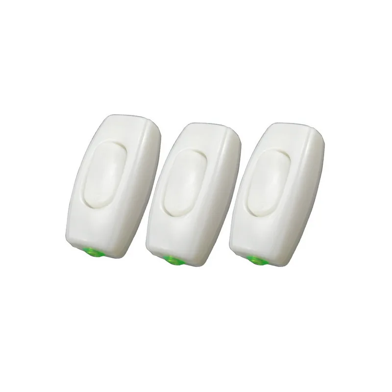1PC 6A 250V Rocker Switch Lnline ON/OFF Table Lamp Desk Light Control Switch Socket Electric Switch Electrical Parts Hot Sale
