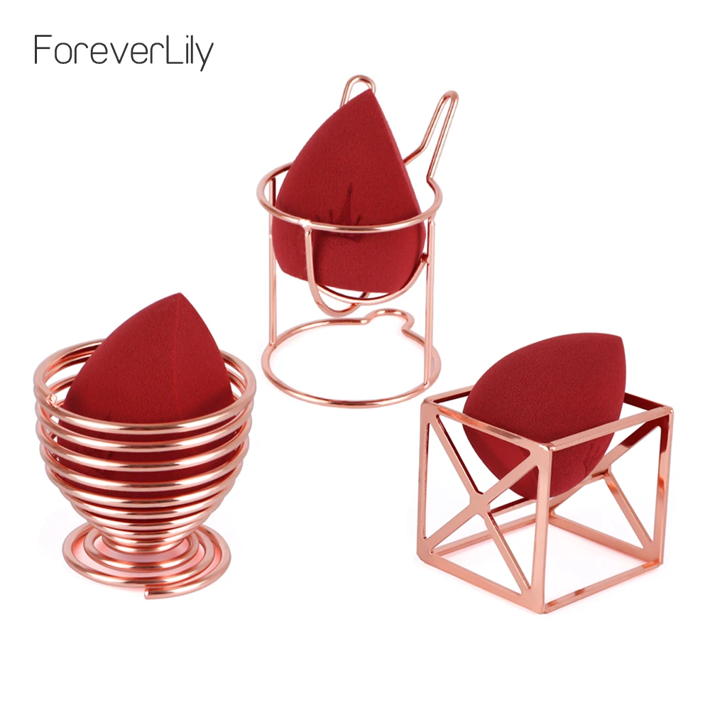  Makeup Sponge Holder Beauty Makeup Puff Rack Powder Puff Blender Storage Rack Sponge Cosmetic Puff 