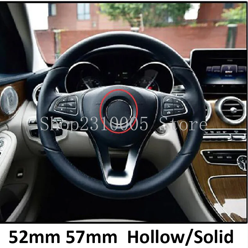 Mercedes Benz // AMG Steering Wheel Decal Argent badge 5.2 cm pour tous les modèles 