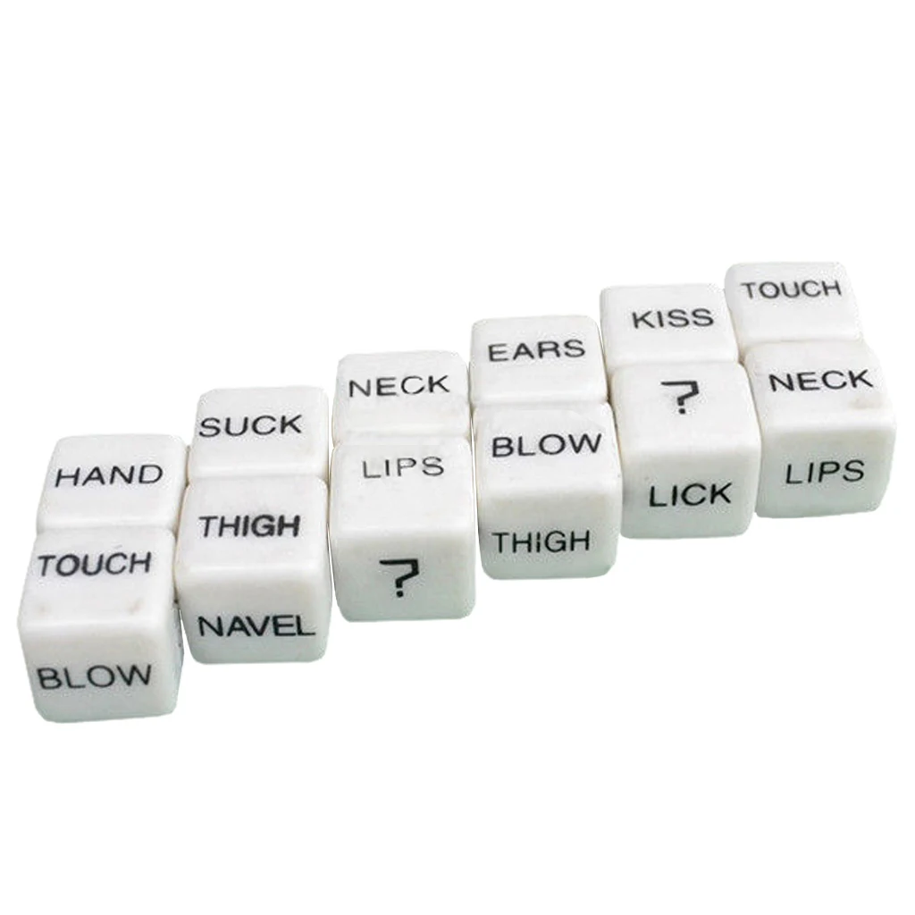 2pcs Funny Adult Love Sex Humour Romance Erotic Craps Dice Pipe Toys Gifts