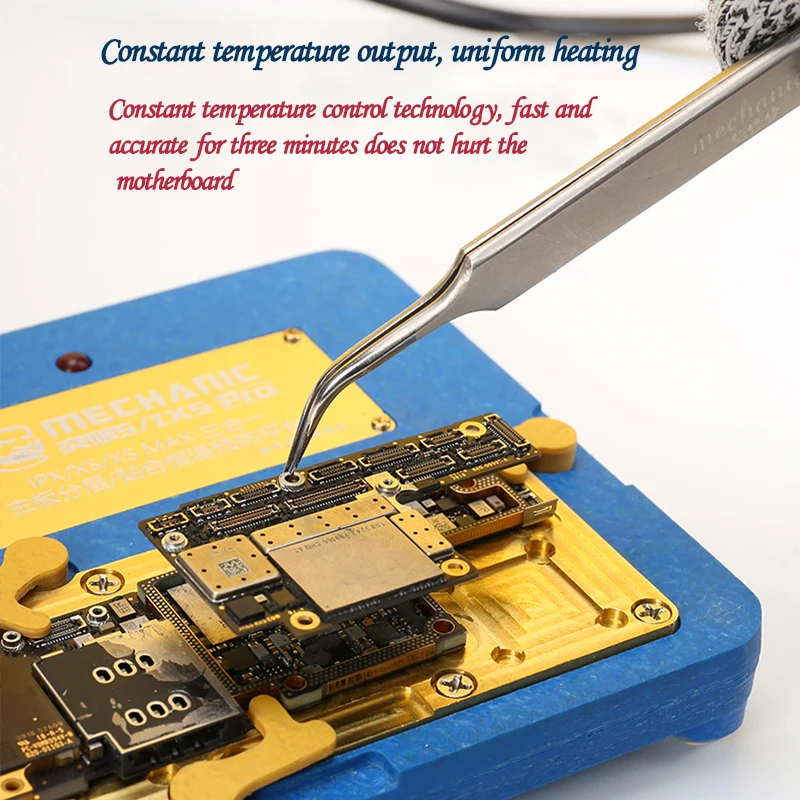 MECHANIC ip X XS XS MAX main board layering constant temperature preheating platform TUPO 5 IX5 chip positioning degumming tools