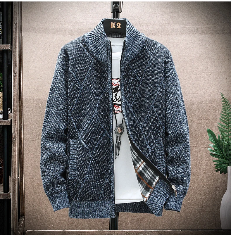 nova harajuku estilo camisola cardigan lã quente casaco de lã masculina solto casual de alta qualidade