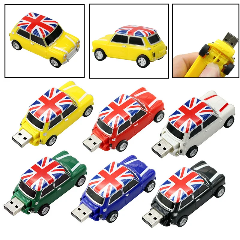Флеш-накопитель 32 Гб 64 Гб Beetle модель автомобиля карта памяти USB флеш-накопитель 4 ГБ 8 ГБ 16 ГБ Флешка USB накопитель