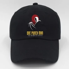 Мужская бейсболка One Punch-man, Мужская однотонная Бейсболка унисекс черного цвета для женщин и мужчин, мужская и женская кепка, черная бейсболка для мужчин