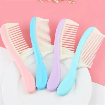 

Barber Plastic Large Width Teeth Comb Curly Hair Brushes Straight Antistatic Plastic Combed Hairdressing Tool New 4 Color
