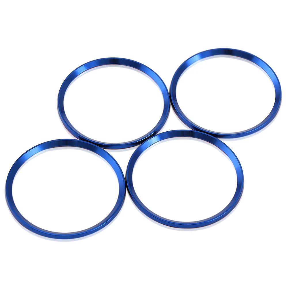 4 шт. чехол на рулевое колесо логотип кольцо наклейка Аксессуары для skoda fortwo fiat 500 панда volvo v40 toyota corolla audi 80 passat b8