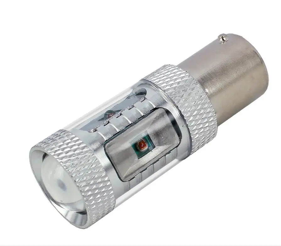 CanBUS ampoules светодиодный P21W 1156 BA15S PY21W BAU15S Бланк jaune rouge 1600Lm клигнотант inverseur voiture de frein lumiere 30 Вт 12 В