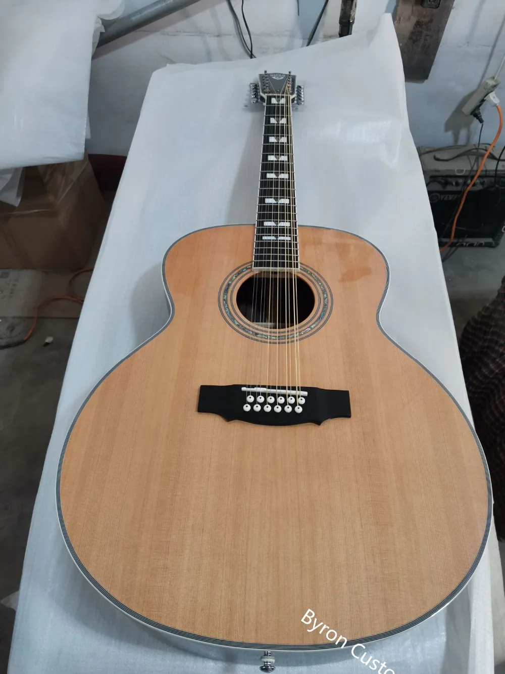 ebony F512 Джамбо гитара для левшей 12 струн акустическая электрогитара в стиле Гильды гитара для левшей