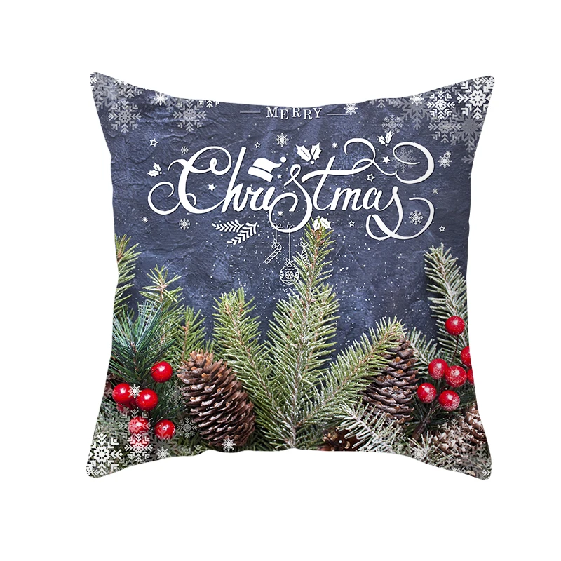 Fuwatacchi Рождественская наволочка для подушки, наволочка для подушки, рождественские украшения для дома, наволочка, наволочка 45*45 - Цвет: PC12190