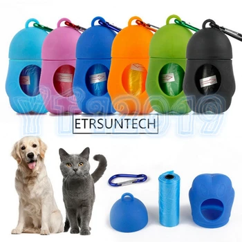 

100pcs Pet Garbage Bag Dog Pick Up Toilet Cat Puppy Dispenser Poop Bag Set Garbage Bags Carrier Holder Animal Waste Picker