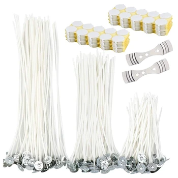 

312 Pcs Candle Making Supplies, Candle Wick Stickers Candle Wick,Candle Wick Centering Device for Candle Making and DIY
