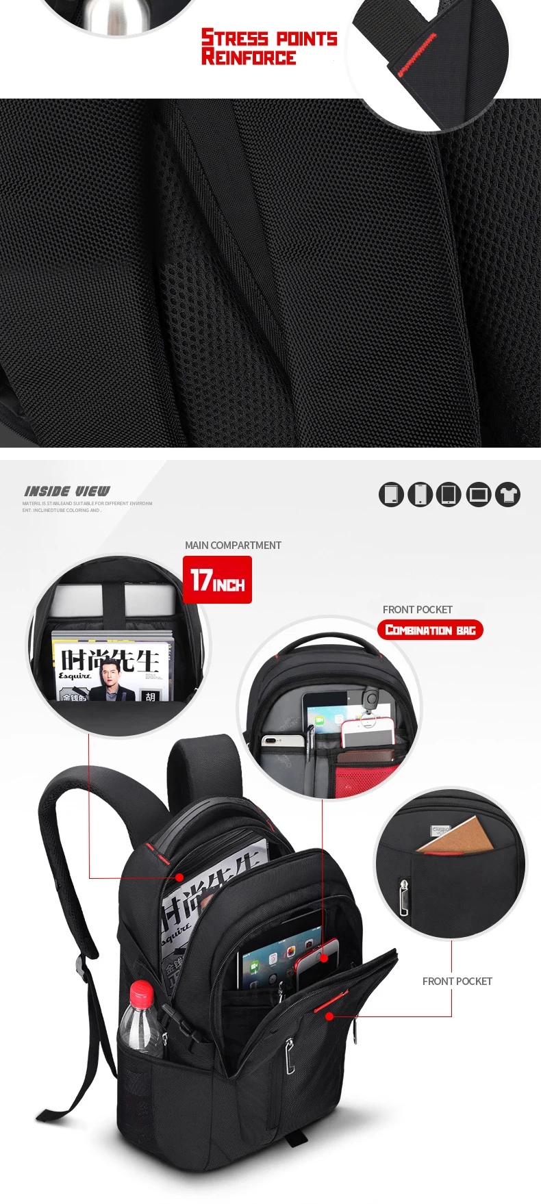 NO.ONEPAUL, мужской, женский рюкзак, модный, панк, школьные сумки, для работы, для путешествий, сумка через плечо, несколько стилей, рюкзак для ноутбука, сумка для мужчин, для бизнеса