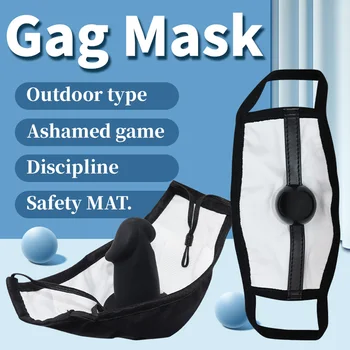 Silicone Gag In Mouth Bondage Equipment Bdsm/Funny Sex Toy For Couples/Women Sex/Erotic Mask Face Mouth Masks Adult Game 6
