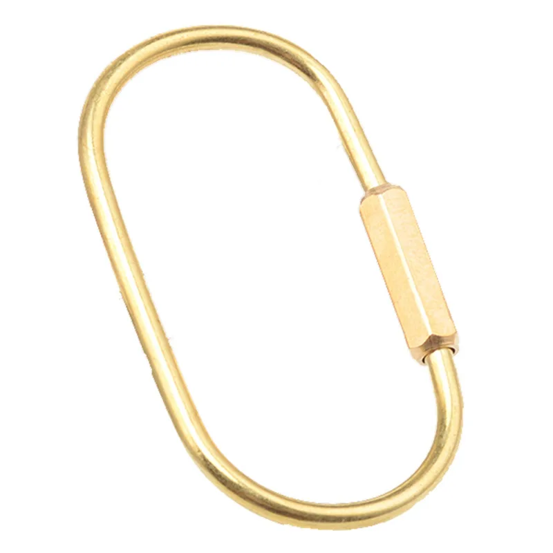 

Northern Europe Hand-Made Brass Key Cap Gold Key Pendant Metal Car Key Ring EDC Small Tools