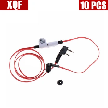 

XQF 10PCS 2 Pin Walkie Talkie Noodle Earpiece For Two Way Radio Baofeng UV-5R TG-UV2 LSRG