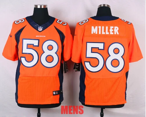 Stitiched, Denver, Von Miller для мужчин и женщин, Молодежный трикотаж - Цвет: Brown