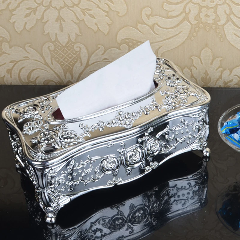  Tissue Box Dispenser Handkerchief Acrylic Storage Elegant Paper Napkin Holder