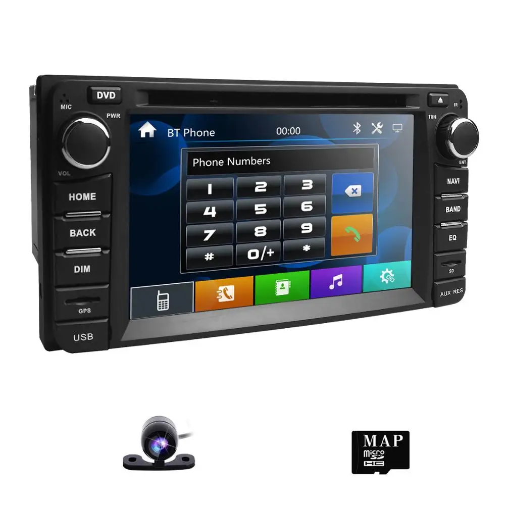  2 din WINCE car Auto Radio GPS DVD Multimedia For Toyota RAV4 Camry Hulix Land Cruisar 100 Yaris Su