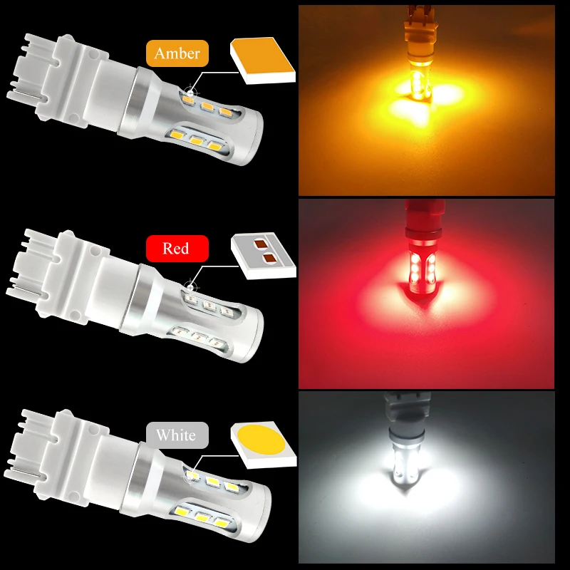 CNSUNNYLIGHT T25 3156 PY27W PY27/7W светодиодсветодиодный автомобильная лампа заднего хода стоп