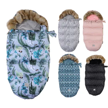 

Thicken Footmuff for Stroller Baby Sleeping Bag for Newborn Winter Cotton Print Envelope Baby Sleeping Bag for Stroller Footmuff