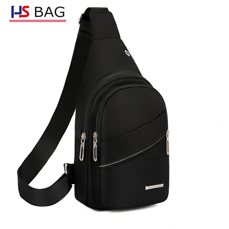 

Korean-style Simple Crossbody/shoulder Bag Multi-Purpose Backpack Creative with Headphone Jack Men Chest Bag Outdoor Bag