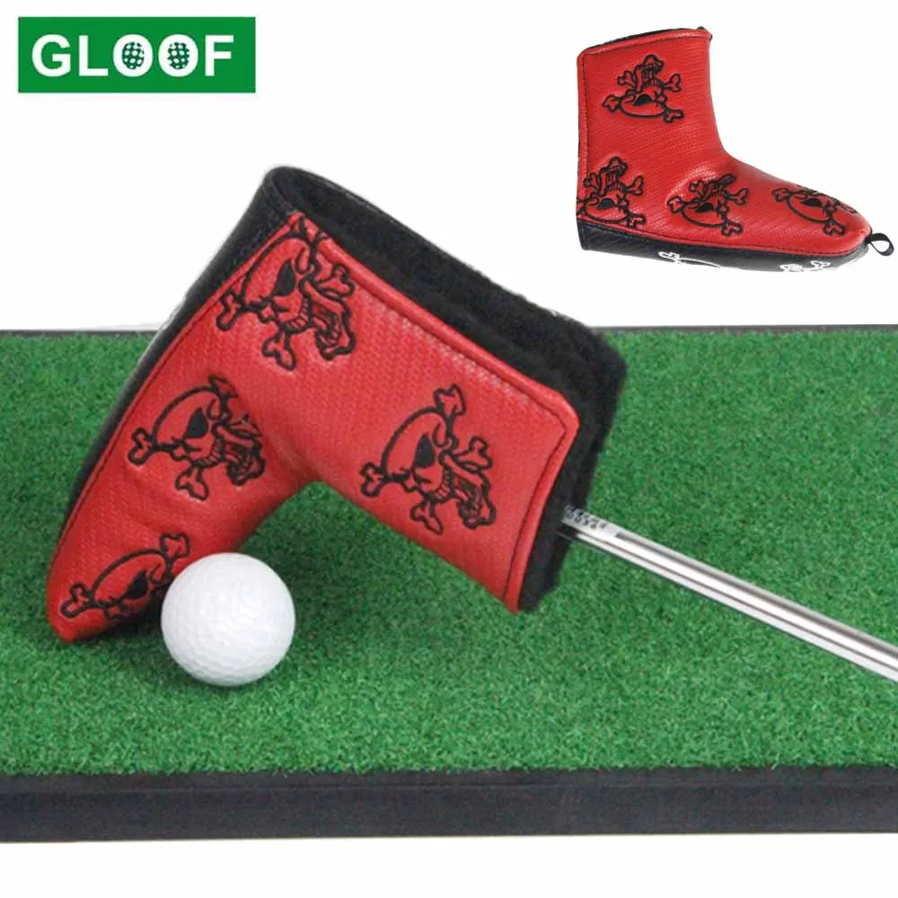 

1Pcs Golf Blade Putter Cover Creative Skull Golf Putter Headcover with Easy Lock-in and Off Closure