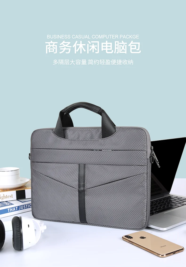 Women's One Shoulder Messenger 13 inch Business Notebook Backpack 15.6 inch portable tablet computer bag female