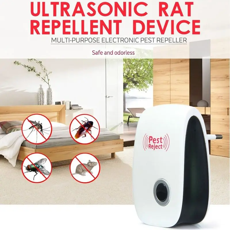 

New New Ultrasonic Pest Reject Electronic Magnetic Repeller Anti Mosquito Insect Killer