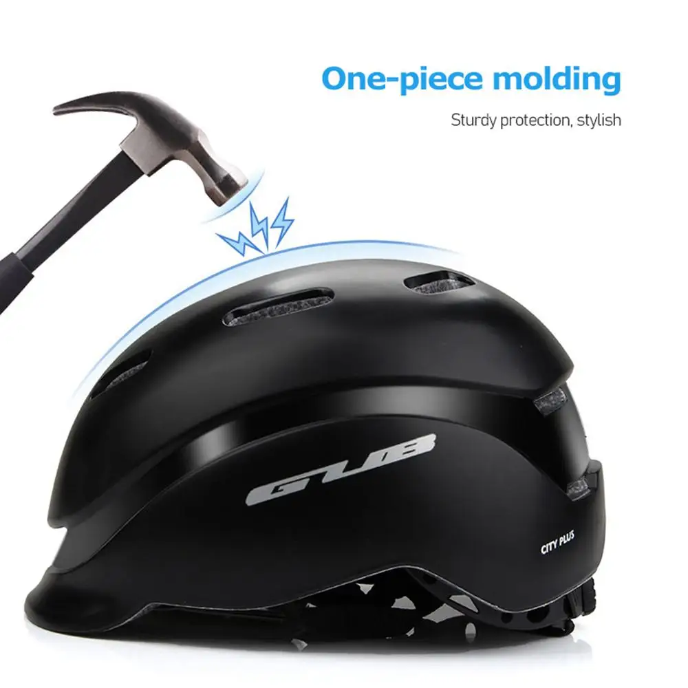 

GUB Commuter Helmet Road Bicycle Helmet Commuter Mountain Bike Cycling Safety Helmet With LED Light casco ciclismo Size 58-62CM