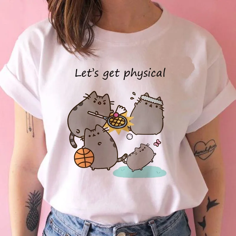 Женская футболка kawaii ulzzang Tumblr гранж графическая Футболка harajuku футболка Повседневная мультяшная футболка Повседневная женская летняя