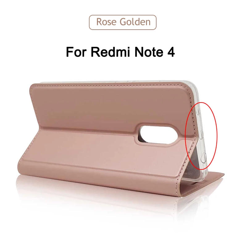 Rose gold 4 Redmi Note 4x чехол ZROTEVE кошелек чехол для Xiaomi Redmi Note 4 Pro Global Флип кожаный чехол для Xiaomi Note 4x4 Note4 чехол s - Цвет: Rose gold 4