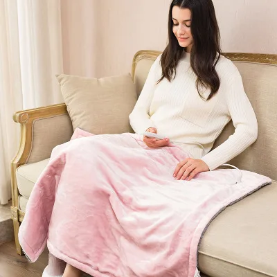 

105*85cm Fashion Flannel Electric Blanket Heater Knee Pads Heating Warm Cover Legs Body Feet Treasure Warmer Winter Soft Quilt