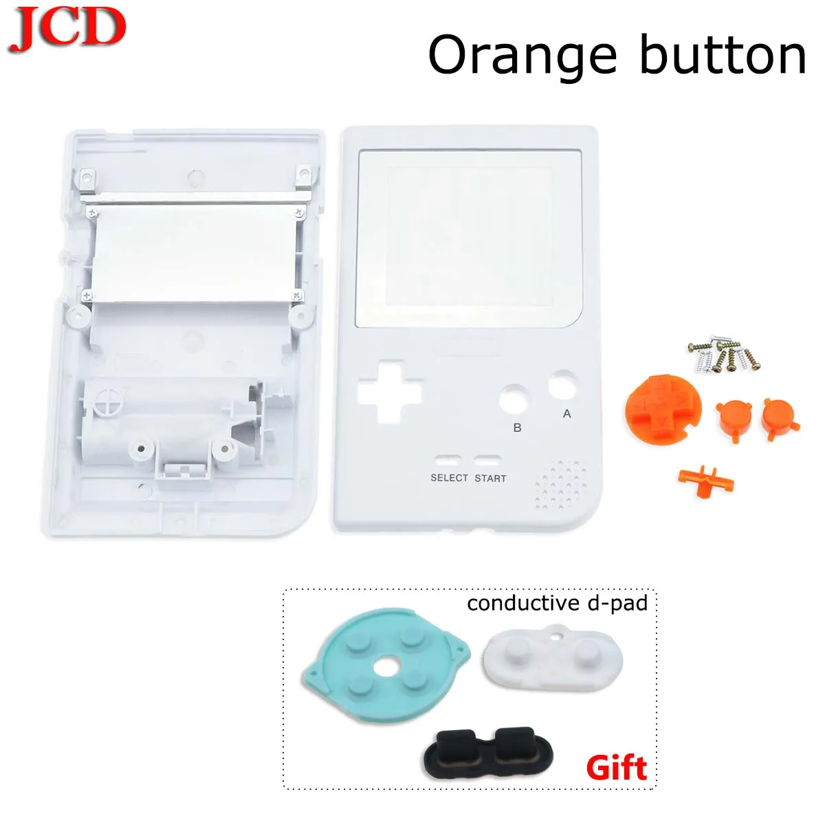 No1 JCD полный Чехол Корпус Замена для Gameboy Карманная игровая консоль для GBP чехол с кнопками подарок проводящий d-pad - Цвет: No1