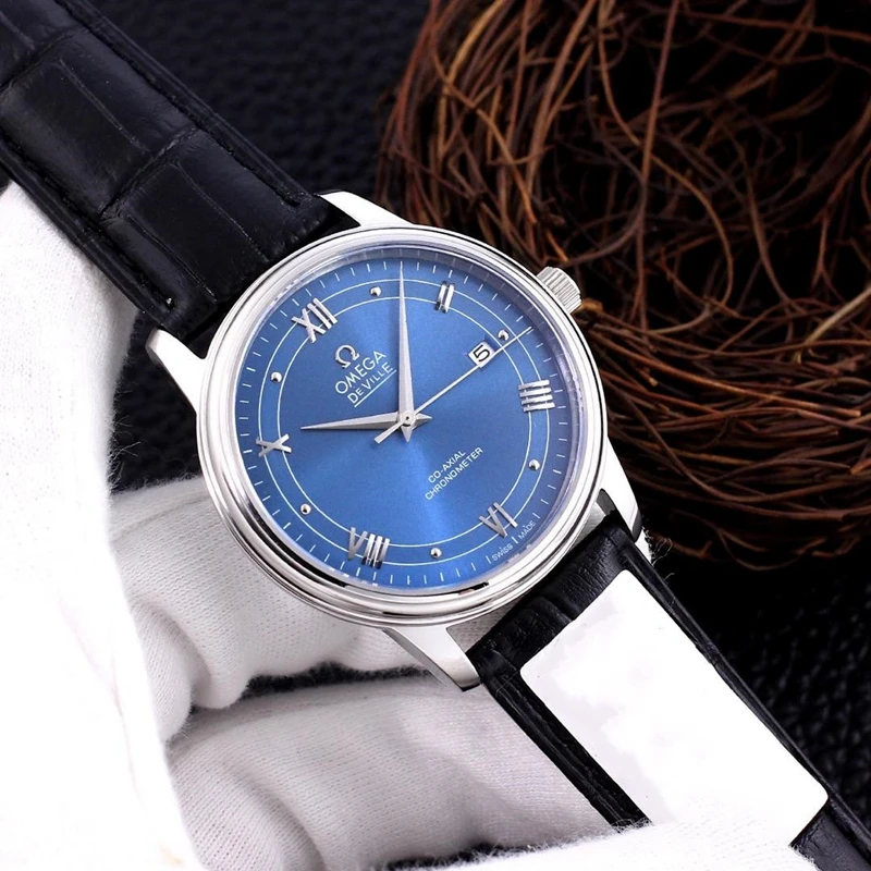 

Omega- Luxury Brand Ceramic Bezel Mens AAA Mechanical SS 007 Automatic Movement Men Watch Designer Watches Wristwatches010000000