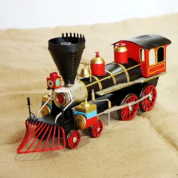

Direct sales new listing classic retro metal locomotive model metal souvenir hobby collection shooting prop home decoration