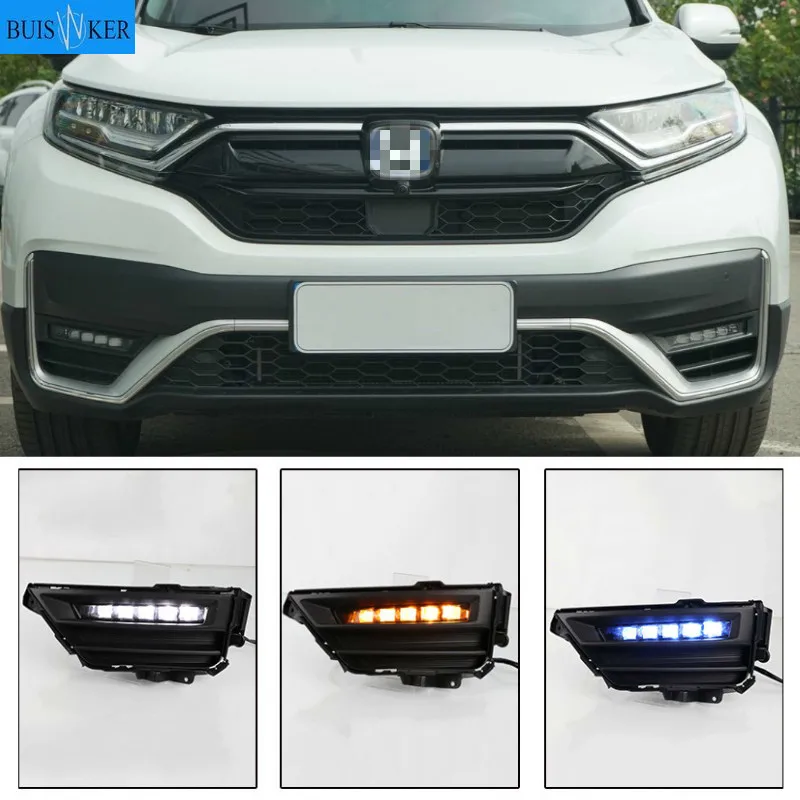 

Светодиодные дневные ходовые огни, противотуманные фары, 1 пара для Honda Cr-V Crv 2020 2021 DRL