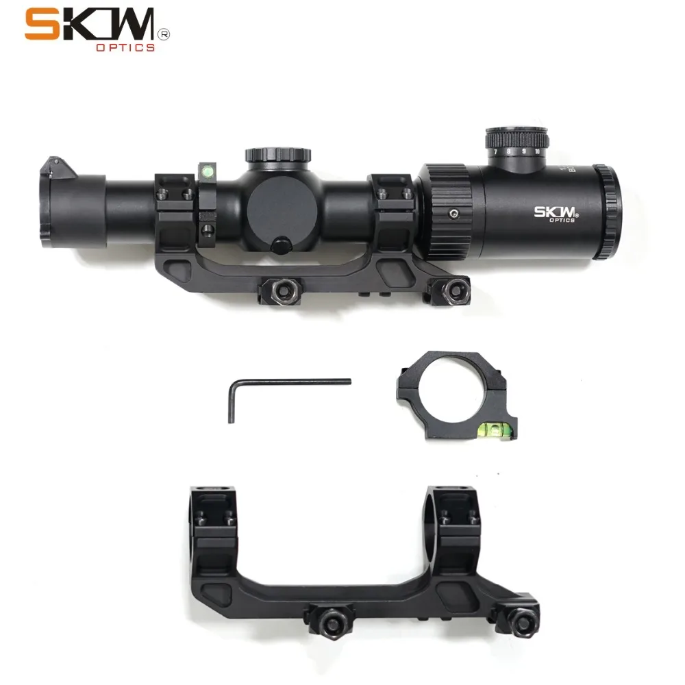 SKWoptics 1.25-5x26 XMOA-G Tactical riflescopes Hunting AK AR M4 Kalashnikov sight compact rifle scope MOA reticle 30 scope ring