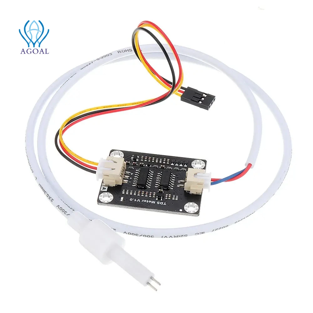 Analog TDS Sensor TDS Meter Water Conductivity Sensor Tester Liquid Detection Water Quality Monitoring DIY with 2 cables afbeelding