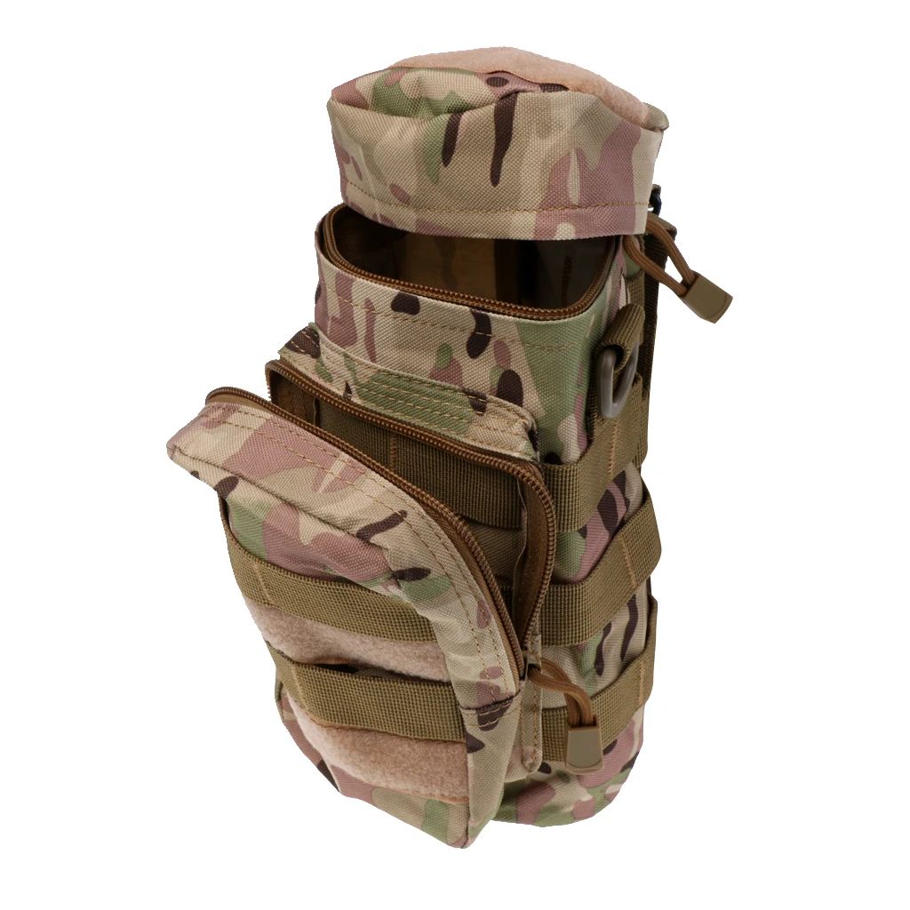 FIRECLUB Tactical Outdoors Sports Multifunction Military Water Bottle Pouch Holder Tactical Kettle Gear Molle Pack Bag