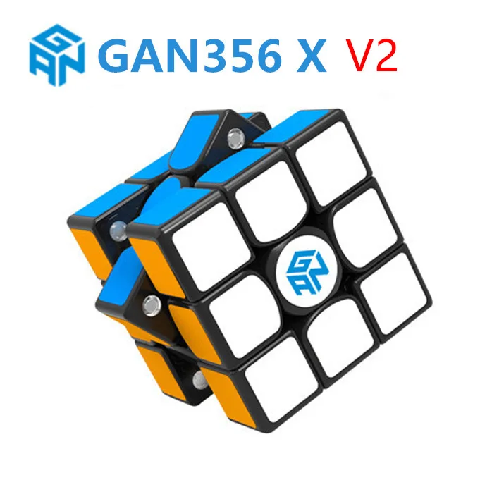 Gan356 X V2 бесклейкий/черный куб Magico Speedcube развивающая игрушка Gan 356X 356 X|Головоломки| |