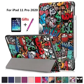 

Case for iPad Pro 11 2nd Generation 2020 Smart Cover Funda for ipad 11 2018 Slim Magnetic Folding Stand Skin Shell Capa+Film+Pen