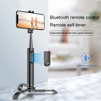 

Portable Wireless Bluetooth Selfie Stick With Tripod Extendable Foldable Monopod For IOS/Android For Mini Action Camera
