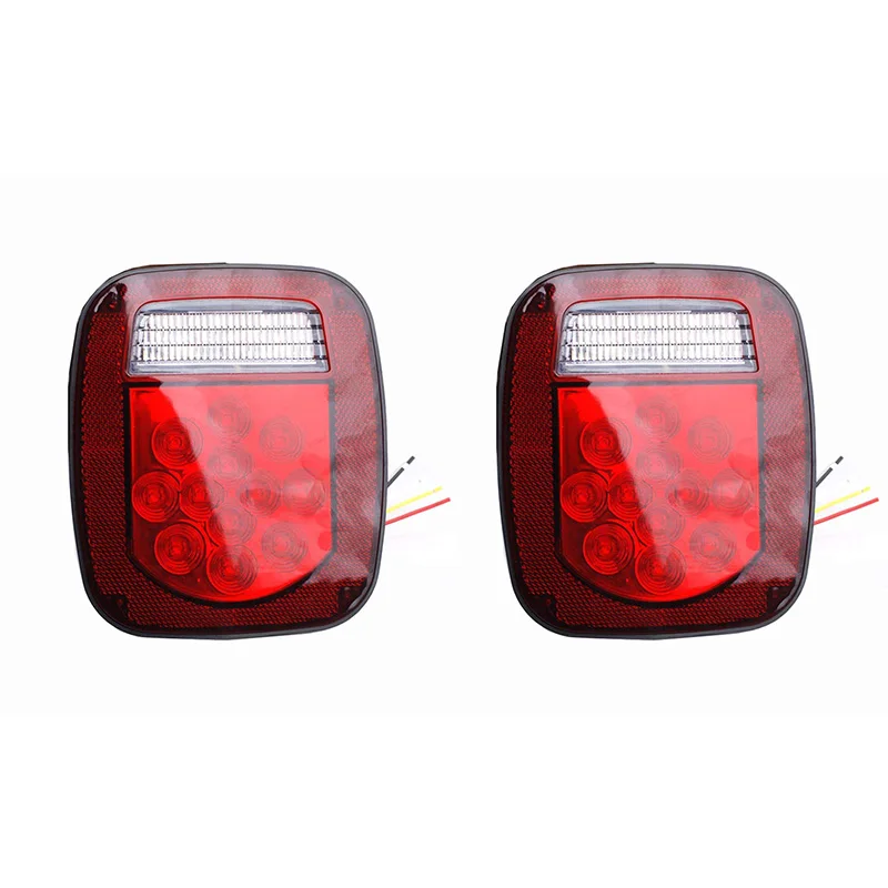 2 x красный/белый 39Led стоп-поворотник задний/Обратный лицензионный свет для грузовика, трейлера лодка для Rv Jeep TJ CJ Yj Jk