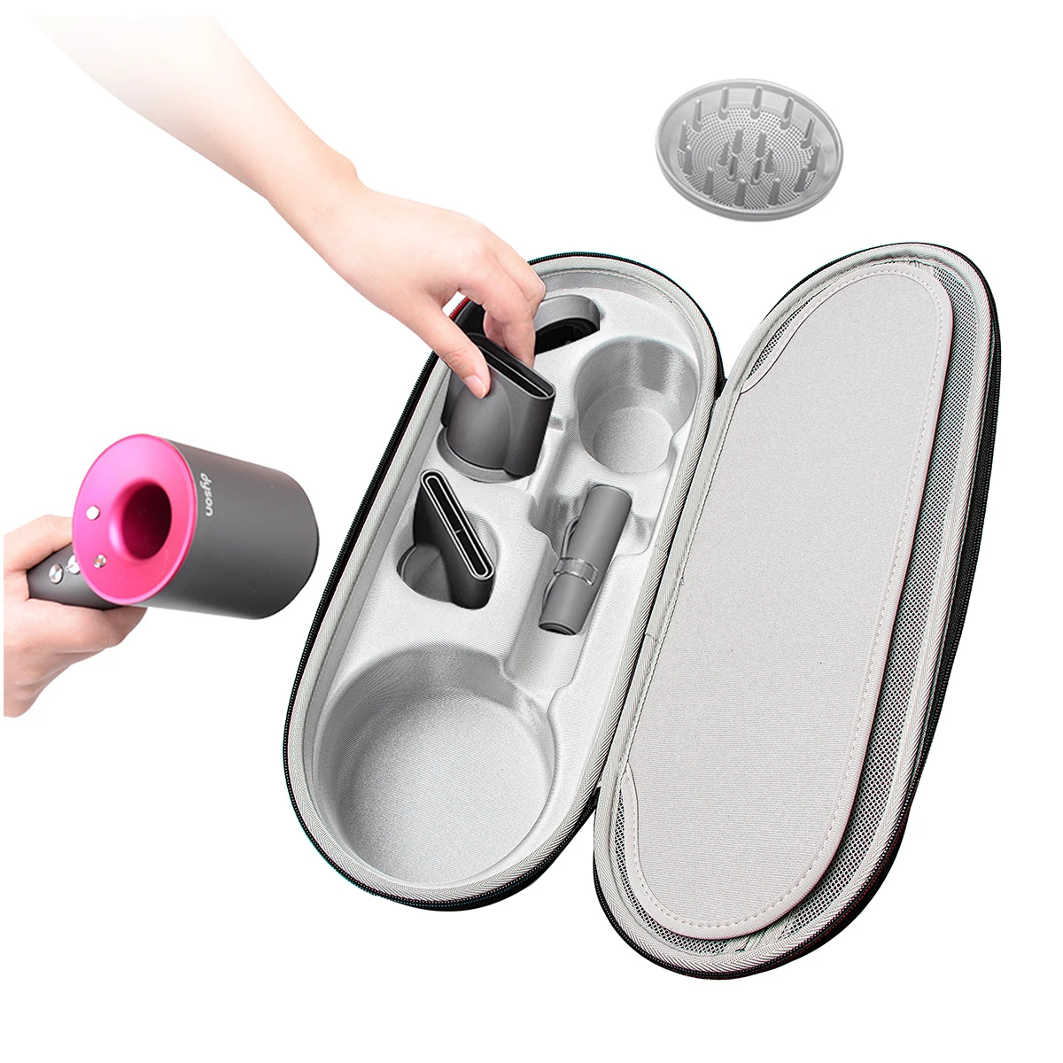 Hard Eva Case For Dyson Supersonic Hair Dryer Hd01 Hd02 Hd03 Hd08 Upgraded  Version Travel Carry Storage Bags - Bags - AliExpress