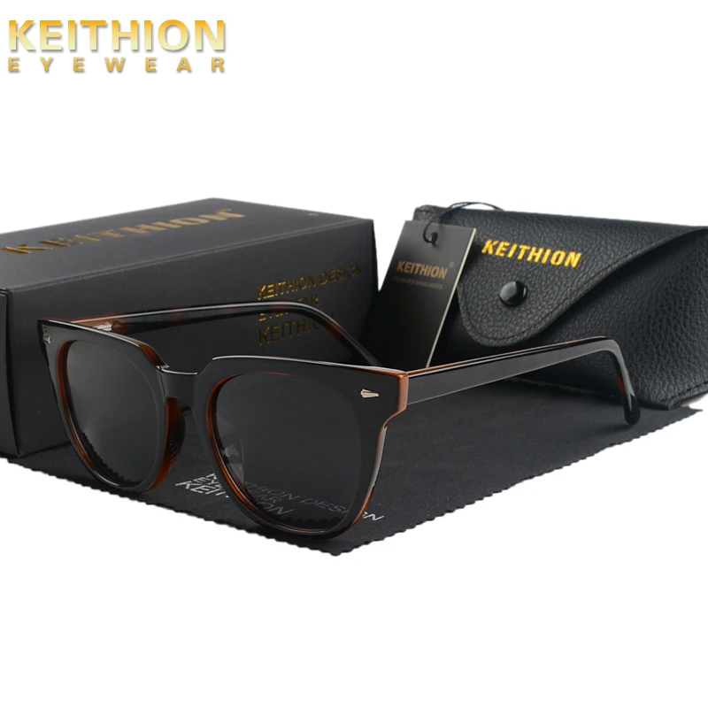 

KEITHION Light Weight TR90 Men Sun Glasses Classic Square Polarized Sunglasses For Male High Quality Driving Eyewear UV400