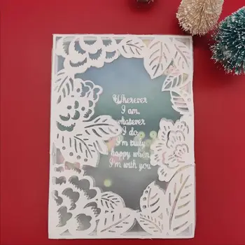 

Leaves Square Hollow Lace Background Dies Frame Metal Cutting Dies New for Card Making Scrapbooking Embossing Craft Dies