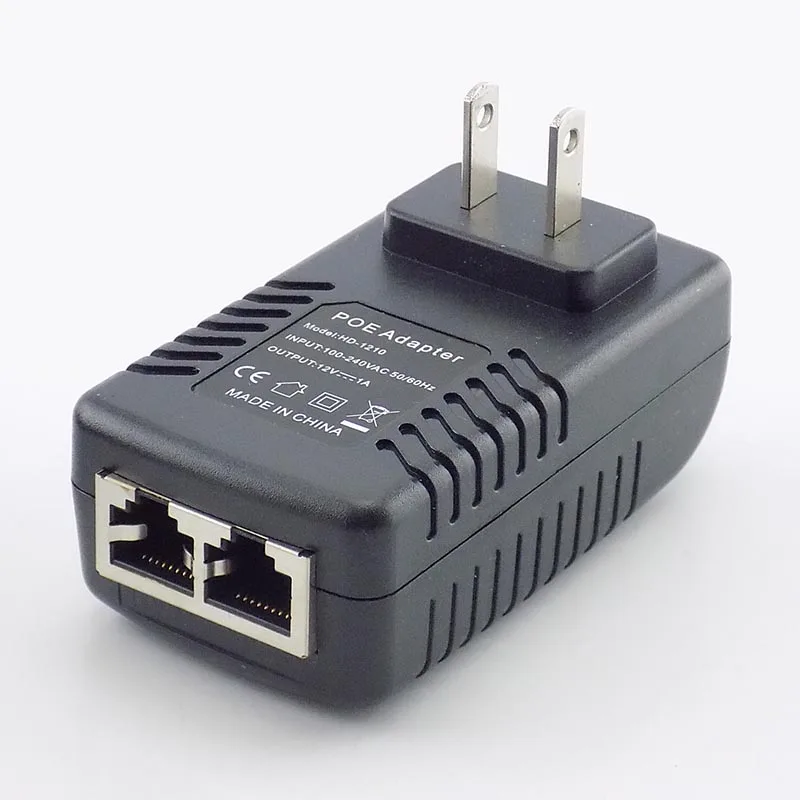 12 В 1A POE инжектор настенный штекер POE переключатель питания адаптер беспроводной адаптер Ethernet для ip-камеры CCTV США/ЕС разъем L19
