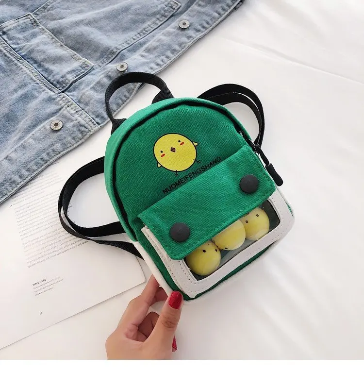 Мини-рюкзак для телефона Itabag для девочек, Повседневная сумка для покупок, уникальный дисплей, женские маленькие милые рюкзаки с желтой уткой H818