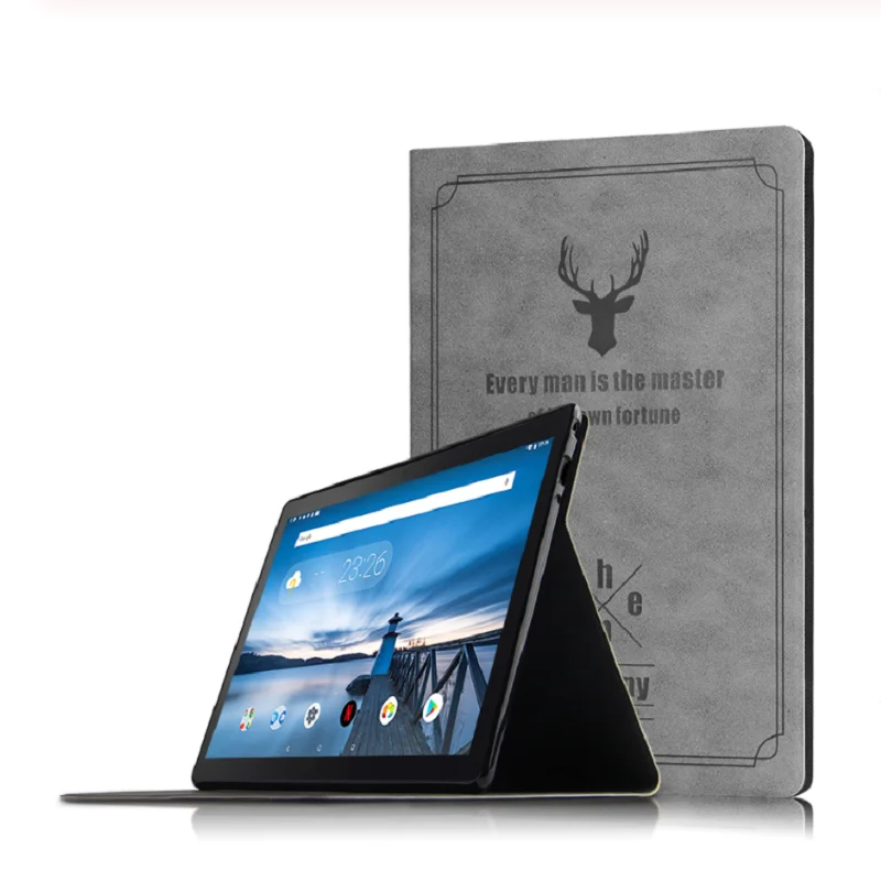 Защитный чехол для планшета lenovo Tab M10 TB-X605F TB-X605L TB X605 10,1 дюймов, Модный чехол-подставка из искусственной кожи+ ручка